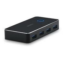 Lindy - USB peripheral sharing switch - 2:4 - 4 ports 43387