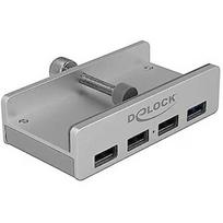 Delock External USB 3.0 4 port hub with locking screw, USB hub 64046