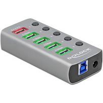 Delock USB 3.2 Gen1 Hub + 4Po + 1SLK + ST + BE - 63262