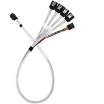 Silverstone SilverStone adapter cable SST-CPS05-RE, mini-SAS SFF 8643 > 4x SATA light blue, 60cm SST-CPS05-RE