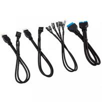 Corsair Premium Sleeved Frontpanel Kabel, Black CC-8900244