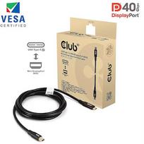 Club3D USB-C to Mini DisplayPort 2.1 DP40 VESA Certified Bidirectional Cable, 2m CAC-1561