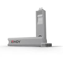 Lindy USB PORT TYPE-C BLOCKER 4PACK/WHITE 40427