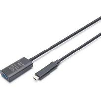 Digitus Active USB-C 3.2 Gen1 to USB-A Gen1 10G Extension Cable, 10m DA-73113