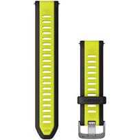 Garmin Silicone band, Black/Yellow - for Forerunner 165/245/55/645, Venu&Venu2, Venu Sq&Venu Sq2, Vivoactive 3/5, Vivomove 3/HR/Luxe/Sport/Style/Trend 010-11251-AL