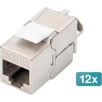 Digitus CAT 6A Keystone Module shielded tool-free 12 pieces. DN-93615-12