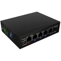 Lanberg switch light industrial POE 1xBT 3xAT SFP+ETH DIN niezarządzalny fast ethernet ILFE-4P-1GE-1S-90