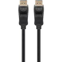 Goobay DisplayPort 2.0/2.1 cable, 16K @ 60Hz, 80Gbit/s black, 3 meters 74762