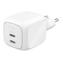 Belkin BOOSTCHARGE 50W DUAL USB-C LADE POWER DELIVERY UND PPS WEI WCH019KQWH