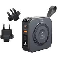 Swissten Power Bank ALL-IN-ONE PRO with exchangeable plugs US / EU / UK 20W 10000mAh 22013978