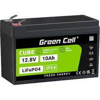 Green Cell CUBE LiFePO4 10Ah 12.8V 128Wh Lithium-iron-phosphate battery for power and emergency lighting, control panels LFPGC12V10AH