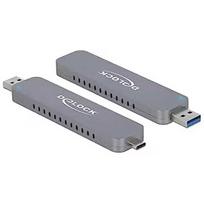 Delock M.2 PCIe SSD with USB-C + Type-A St - External housing 42616