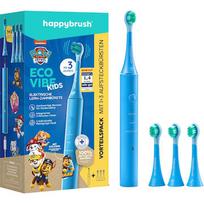 Happybrush ECO VIBE KIDS Paw Patrol + 3 Refills, Electric Toothbrush (light blue) CPBEAN