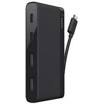 Belkin 3.0 USB-C TRAVEL HUB, BLACK F4U090BTBLK