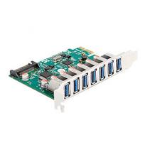 Delock PCI Express x1 card for 7 x external USB 5Gbps Type-A socket, USB controller 90104