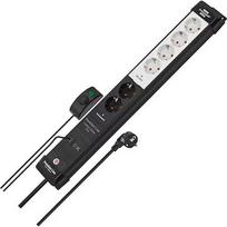 Brennenstuhl Premium-Line Comfort Switch Plus 6-way power strip, 2x permanent black/light grey, 3 meter cable, with hand/foot switch 1951560103