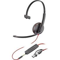Hewlett Packard Poly Headset Blackwire C3215 Mono USB-C/A & 3,5 mm 8X227AA