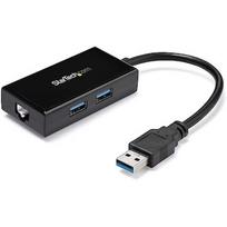 Startech USB 3.0 NETWORK ADAPTER + HUB IN USB31000S2H