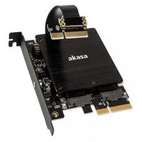 Akasa Dual M.2 PCI-E RGB LED Adapter Karte AK-PCCM2P-04