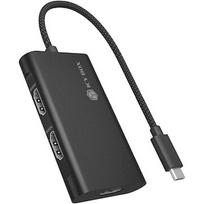 Raidsonic IB-AD1030-C, adapter black, USB Type-C, HDMI 61202