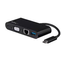 Startech USB C VGA MULTIPORT ADAPTER USB PD CHARGING 60W USB 3.0GBE DKT30CVAGPD