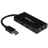 Startech PORTABLE USB 3.0 HUB W/ GBE . ST3300GU3B