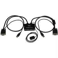 Startech 2PORT CABLE KVM WITH VGA USB AND REMOTE SWITCH BUTTON SV211USB