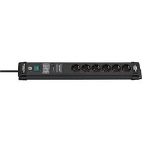 Brennenstuhl Premium-Line Power Strip 6-way with overvoltage protection, 3m, Black 1951160401