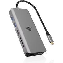Raidsonic IB-DK4061-CPD, docking station (anthracite, USB-A, USB-C, HDMI, card reader, Gigabit LAN) 61059