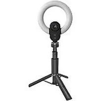 Lorgar Circulus 910, Streaming web camera, 5MP 2592X1944 max resolution, up to 60fps, 1/2.8", Sony STARVIS CMOS image sensor, full glass lens, 5.5'' built-in ring light (1700-14 000K), foldable tripod, auto focus, dual microphones with AI noise reduction, LRG-SC910
