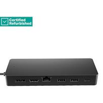 Hewlett Packard RENEW GOLD HP Universal USB-C Multiport Travel Hub 65W - 2 x USB 3.2, 2 x USB-C, 1 x DP, 1 x HDMI, 1 x RJ-45, 1 year 50H55UTR