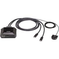 Incase US3312 2-Port USB-C 4K DisplayPort KVM Switch with Remote Port Selector US3312-AT