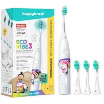 Happybrush ECO VIBE KIDS Agnes + 3 Refills, Electric Toothbrush (white) CABEAN