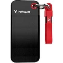 Verbatim Pocket SSD External Drive 256GB USB-C 3.2 gen.2 / black-red 32417