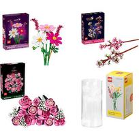 Lego Botanicals Pink Bouquet Bundle (with Vase) 4250494932158