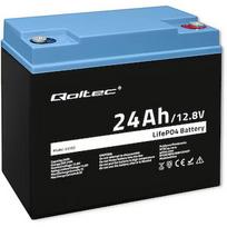 Qoltec 53702 LiFePO4 lithium iron phosphate battery / 12.8V / 24Ah / 307.2Wh / BMS 53702