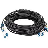 Digitus fiber optic universal breakout cable, duplex, LC/UPC connector, single mode OS2 (black, 50 meters, pre-assembled) DK-2A338U050BK-BBB
