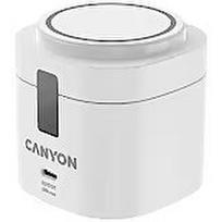 Canyon 4 in 1 Wireless Charging Stand, 30W max, Size: 70x70x70.3mm, weight: 414g, with 65W charger and 1M cable, white CNS-WCS405W
