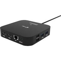 i-tec USB-C Dual HDMI 2xHDMI 4K 60Hz 2x USB-C (10Gbps+5Gbps) 4x USB-A (2x5Gbps) Power Delivery 100W LAN Audio C31DUALHDMIDOCKPD