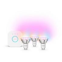 Philips Hue Essential Starter Kit, Spotlight + Hue Bridge, Full Color, GU10, 3 pc, white - Smart light kit 929004235707