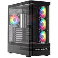 Modecom Volcano AQ200 ARGB, Tempered Glass, Black MC-A-AQ200-4FA-B