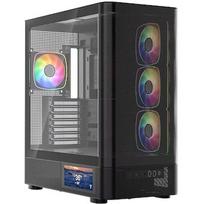 Modecom Volcano AQ400 ARGB, Tempered Glass, Black MC-A-AQ400-4FA-B