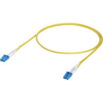 Ubiquiti OS2 Duplex LC-LC UPC fiber optic patch cable yellow, 1 meter UACC-OFC-S2-LULU-1M