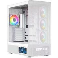 Modecom Volcano AQ400 ARGB, Tempered Glass, White MC-A-AQ400-4FA-W