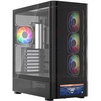 Modecom Volcano AQ500 ARGB, Tempered Glass, Black MC-A-AQ500-4FA-B