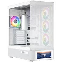 Modecom Volcano AQ500 ARGB, Tempered Glass, White MC-A-AQ500-4FA-W