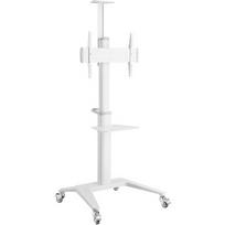 Gembird Aluminum TV floor stand with caster wheels, 37-70" TVS-70T-02-W