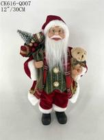 Dell Dekoracija, "Kalėdų senelis" Christmas Touch, 30 cm, raudona