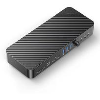 Orico USB-C 10Gbps z DisplayLink 4x 4K@60Hz | PD 60W DKA22-V1-EU-BK-EP