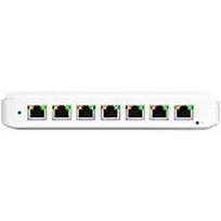 Ubiquiti USW-Ultra-210W-EU compact, Layer 2, 8-port GbE PoE switch with versatile mounting options, 7x GbE PoE+ output ports, GbE port with optional PoE++ input, 202W PoE availability with the included AC power adapter USW-ULTRA-210W-EU